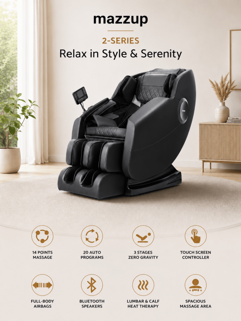 Mazzup Compact Massage Chair (Space-Saving Model)