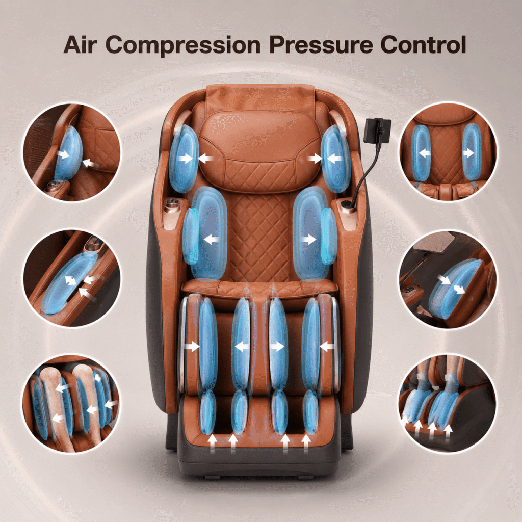 Mazzup Massage Chair - Air Compression Pressure Control