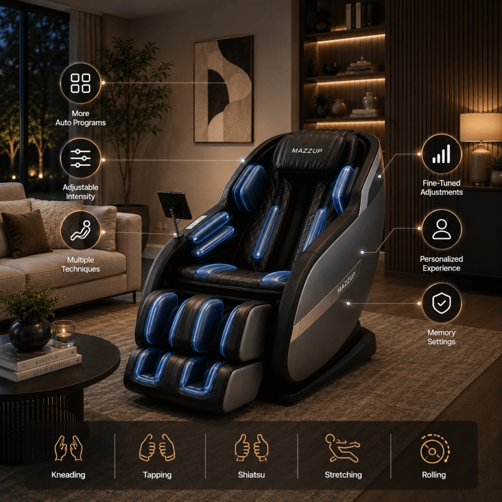 Mazzup Massage Chair - Buyers Looking for Additional Program Variety and Adjustment Options