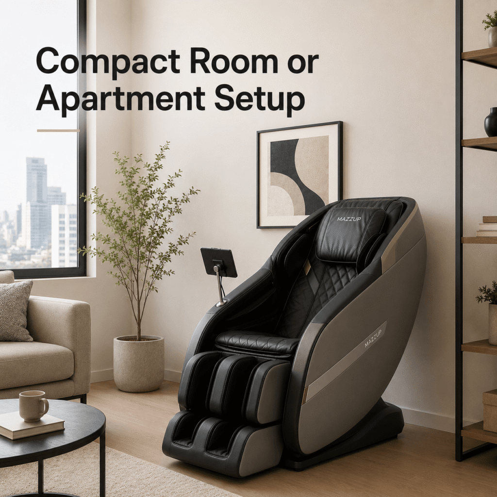 Mazzup Massage Chair - Compact Room or Apartment Setup