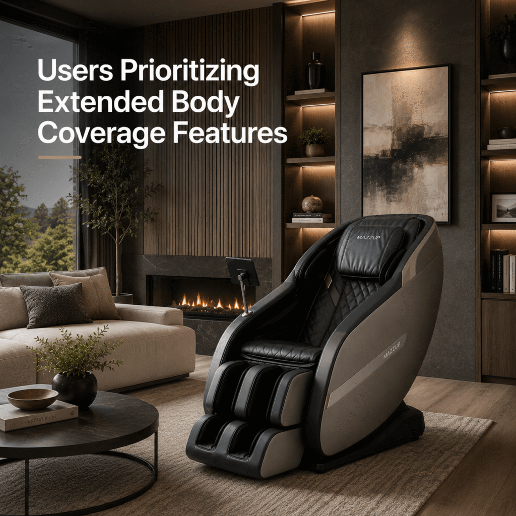 Mazzup Massage Chair - Users Prioritizing Extended Body Coverage Features